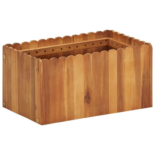 Garten-Hochbeet 50 X 30 X 25 Cm Massivholz Akazie - Fuer Daheim