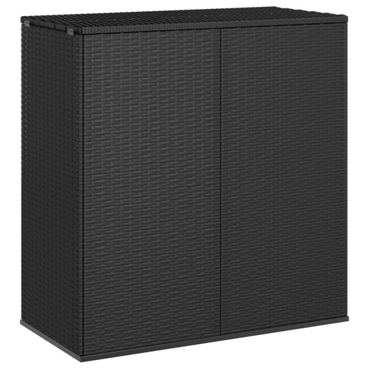 Garten-Kissenbox Pe Rattan 100X49X103,5 Cm Schwarz 100 x 49 x 103.5 cm - Fuer Daheim