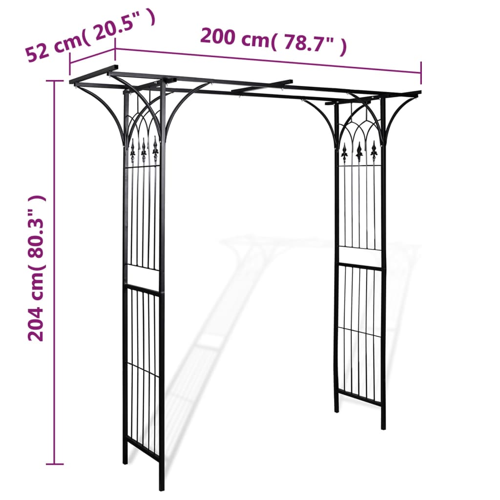 Gartenbogen 200 X 52 X 204 Cm - Fuer Daheim