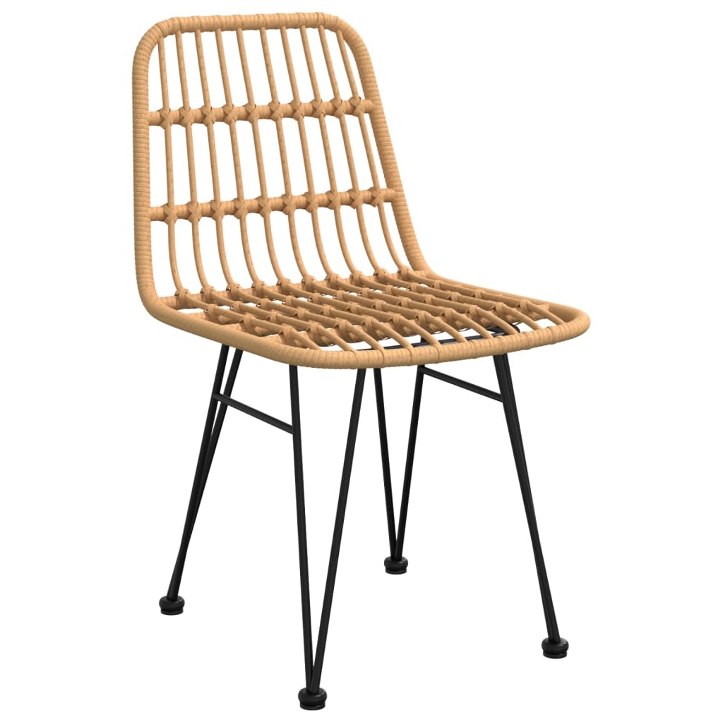 Gartenstühle 2 Stk. 48X62X84 Cm Pe-Rattan Braun - Fuer Daheim