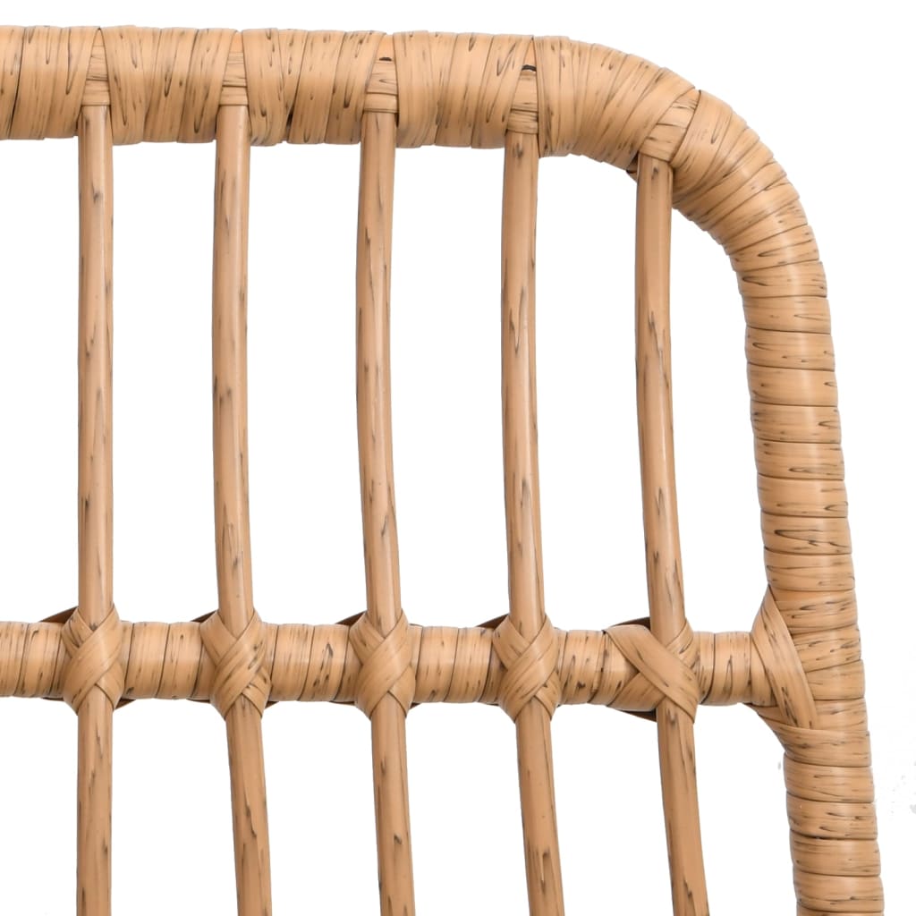 Gartenstühle 2 Stk. 48X62X84 Cm Pe-Rattan Braun - Fuer Daheim