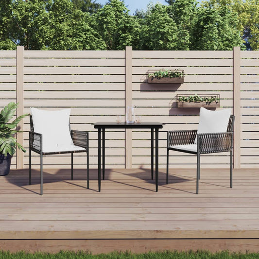 Gartenstühle Mit Kissen 2 Stk. Braun 54X61X83 Cm Poly Rattan - Fuer Daheim