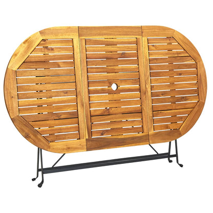 Gartentisch 160X85X74 Cm Akazie Massivholz Oval 160 x 85 x 74 cm - Fuer Daheim