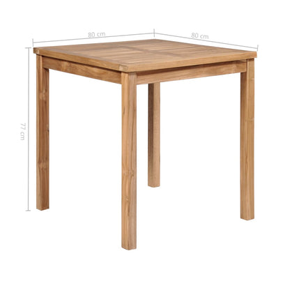 Gartentisch 80X80X77 Cm Massivholz Teak 80 x 80 x 77 cm - Fuer Daheim