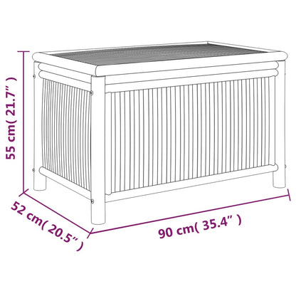 Gartentruhe 90X52X55 Cm Bambus 90 x 52 x 55 cm - Fuer Daheim