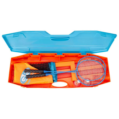 Get & Go Badminton-Set Blau Und Orange - Fuer Daheim