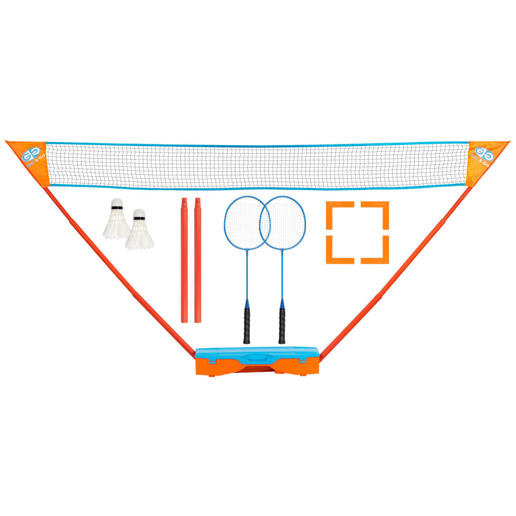 Get & Go Badminton-Set Blau Und Orange - Fuer Daheim