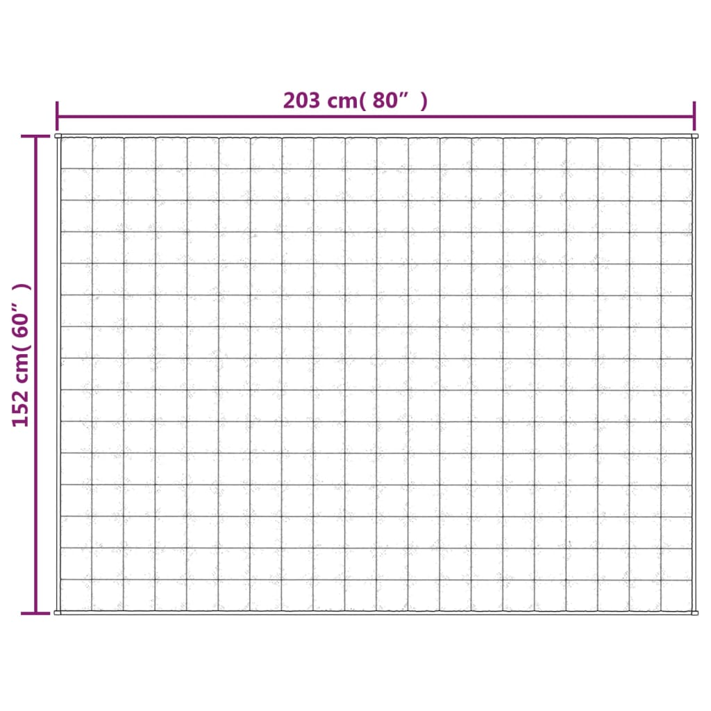 Gewichtsdecke Grau 152X203 Cm 11 Kg Stoff 152 x 203 cm - Fuer Daheim