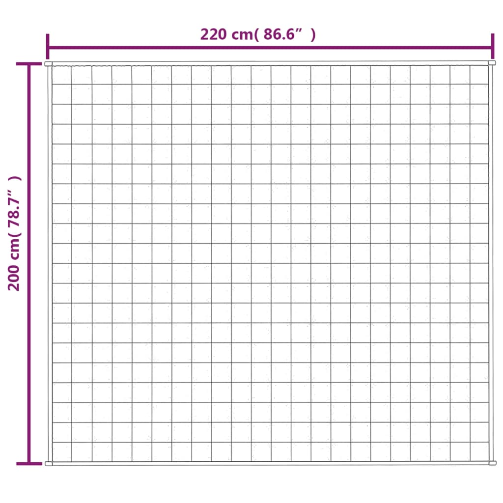 Gewichtsdecke Grau 200X220 Cm 13 Kg Stoff 200 x 220 cm - Fuer Daheim