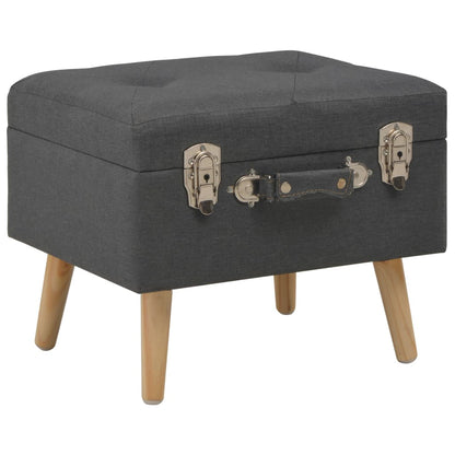 Hocker Mit Stauraum 3 Stk. Dunkelgrau Stoff - Fuer Daheim