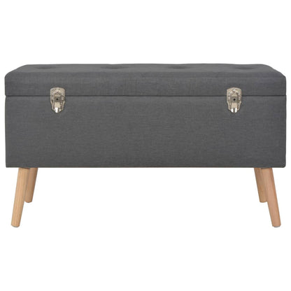 Hocker Mit Stauraum 3 Stk. Dunkelgrau Stoff - Fuer Daheim