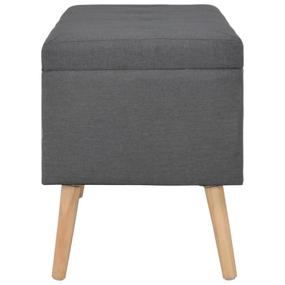 Hocker Mit Stauraum 3 Stk. Dunkelgrau Stoff - Fuer Daheim