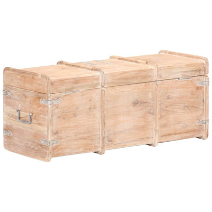 Holztruhe 90X40X40 Cm Akazie Massivholz Hellbraun 90 x 40 x 40 cm - Fuer Daheim