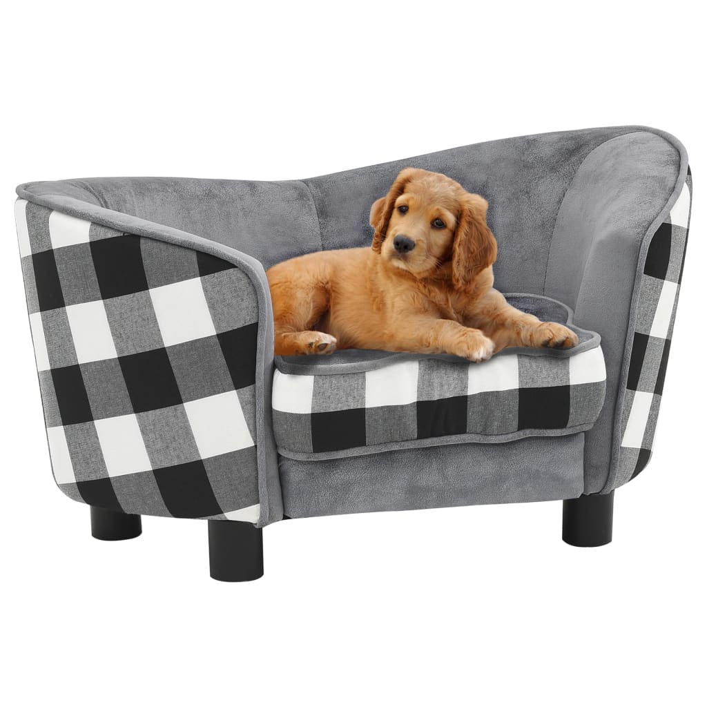 Hundesofa Grau 68X38X38 Cm Plüsch - Fuer Daheim