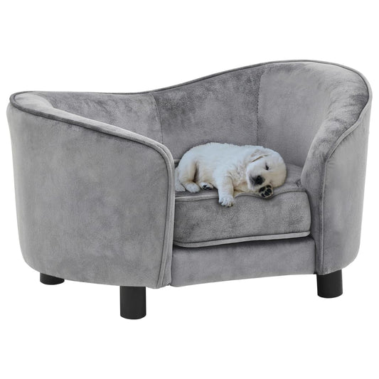 Hundesofa Grau 69X49X40 Cm Plüsch - Fuer Daheim