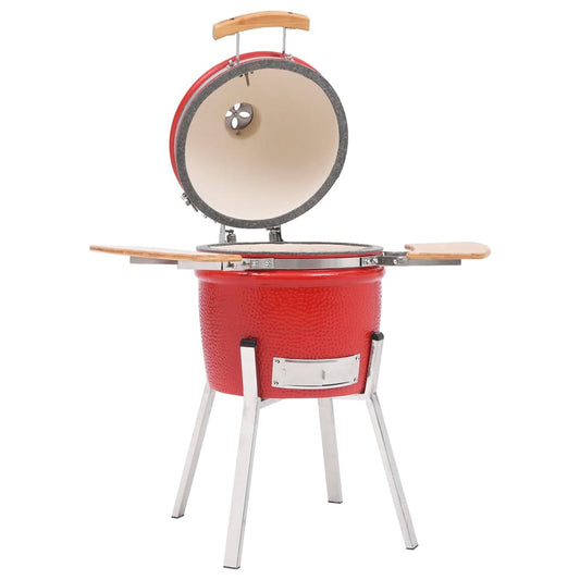 Kamado-Grill Und Smoker Keramik 81 Cm Rot - Fuer Daheim