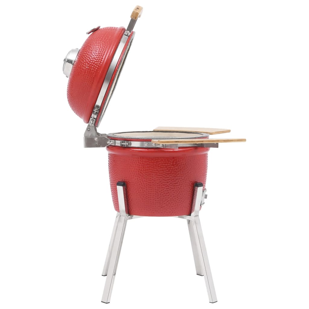 Kamado-Grill Und Smoker Keramik 81 Cm Rot - Fuer Daheim