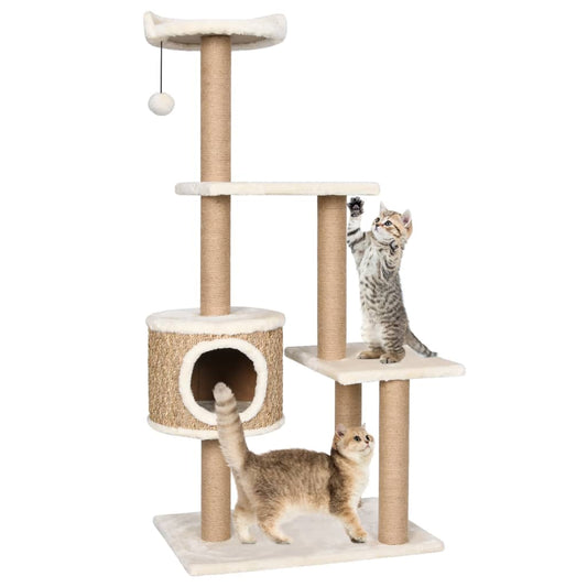 Katzen-Kratzbaum 123 Cm Seegras - Fuer Daheim