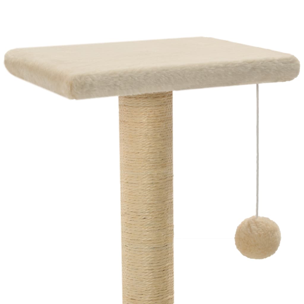 Katzen-Kratzbaum Sisal 65 Cm Beige - Fuer Daheim