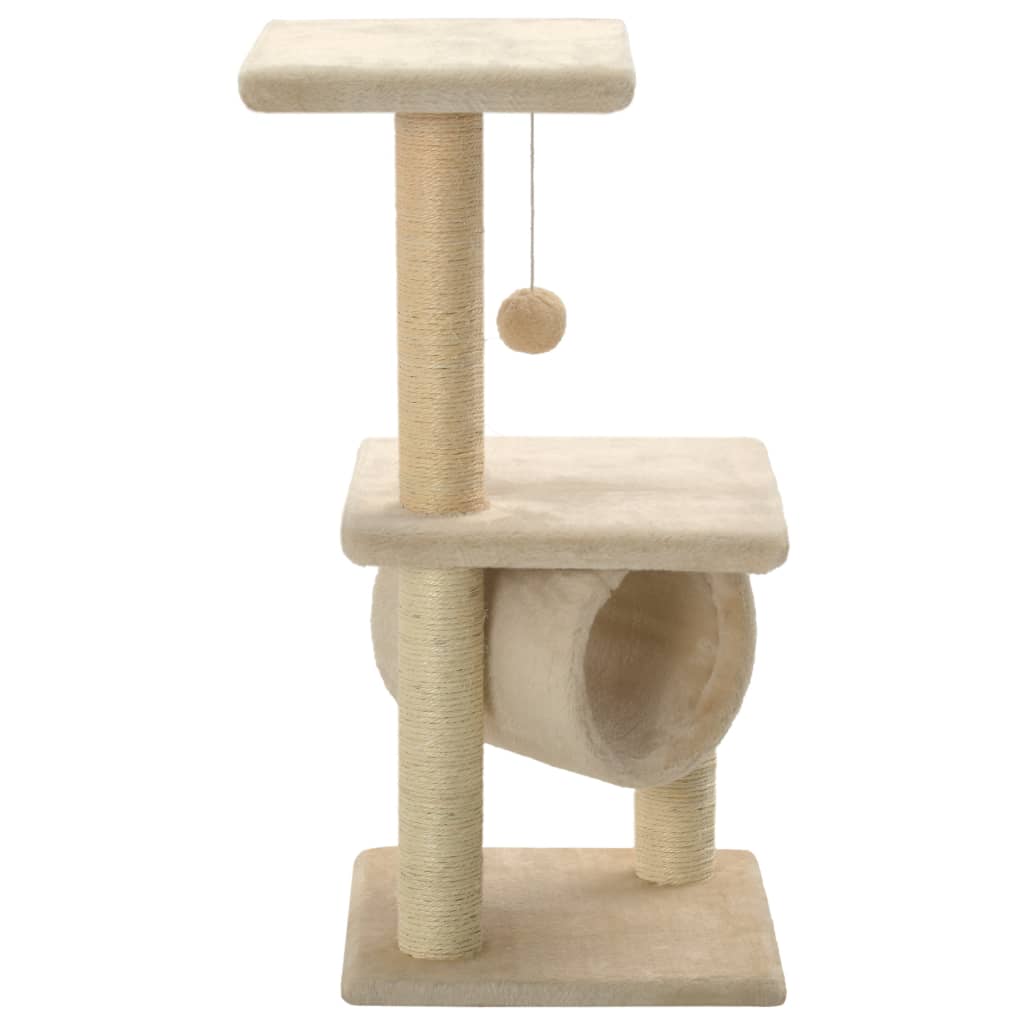 Katzen-Kratzbaum Sisal 65 Cm Beige - Fuer Daheim