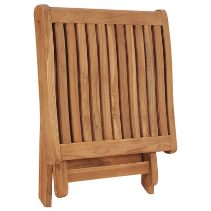 Klappbarer Fußhocker 46,5×49×41,5 Cm Massivholz Teak - Fuer Daheim