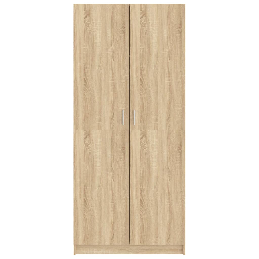 Kleiderschrank Sonoma-Eiche 80X52X180 Cm Holzwerkstoff Sonoma Eiche - Fuer Daheim