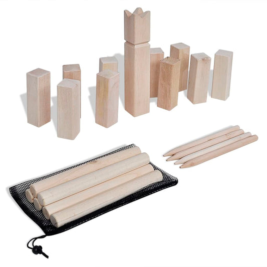 Kubb Holzspiel- Set - Fuer Daheim