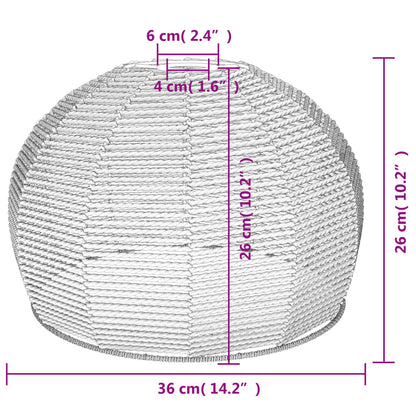 Lampenschirm Ø36X26 Cm Eisen Und Papier - Fuer Daheim