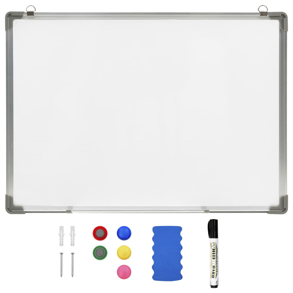 Magnetisches Whiteboard Weiß 90 X 60 Cm Stahl - Fuer Daheim