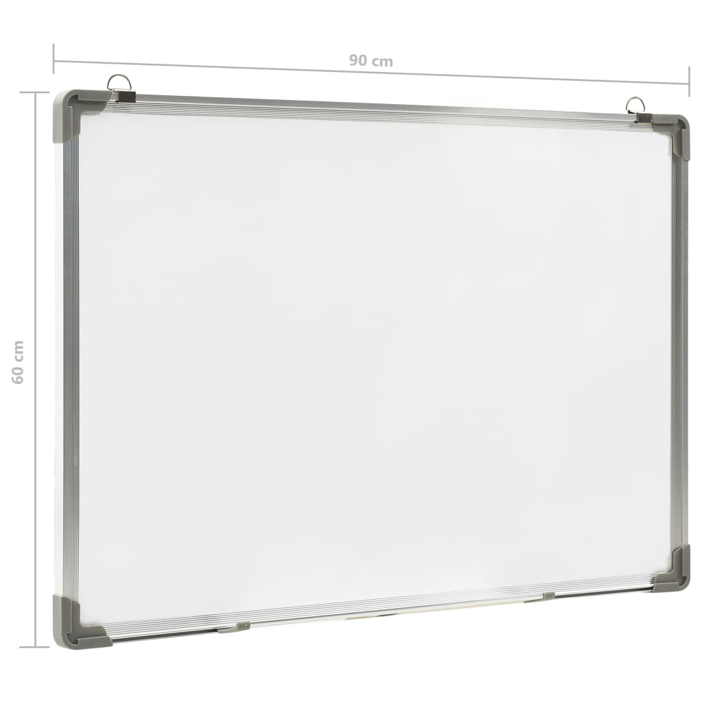 Magnetisches Whiteboard Weiß 90 X 60 Cm Stahl - Fuer Daheim