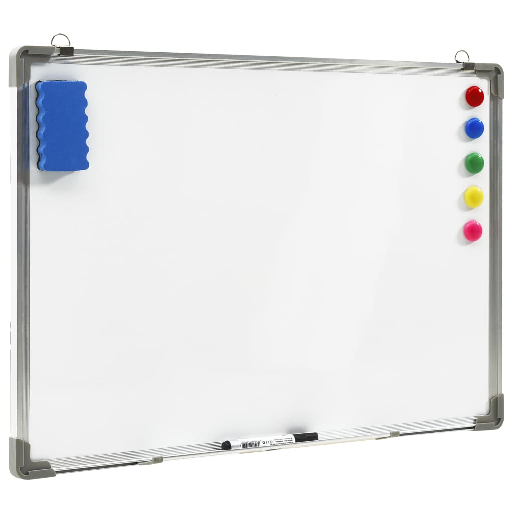 Magnetisches Whiteboard Weiß 90 X 60 Cm Stahl - Fuer Daheim