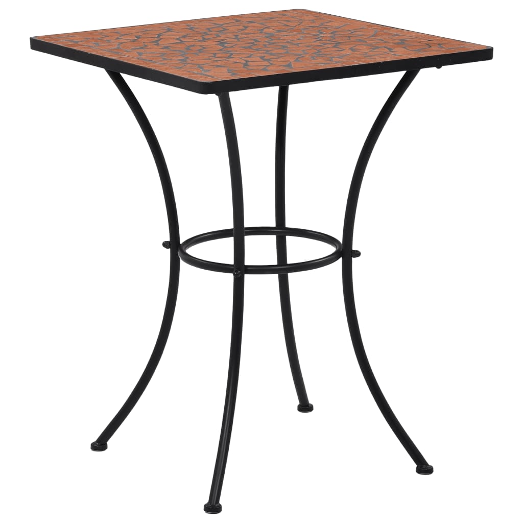 Mosaik-Bistrotisch Terrakotta 60 Cm Keramik Quadratisch - Fuer Daheim