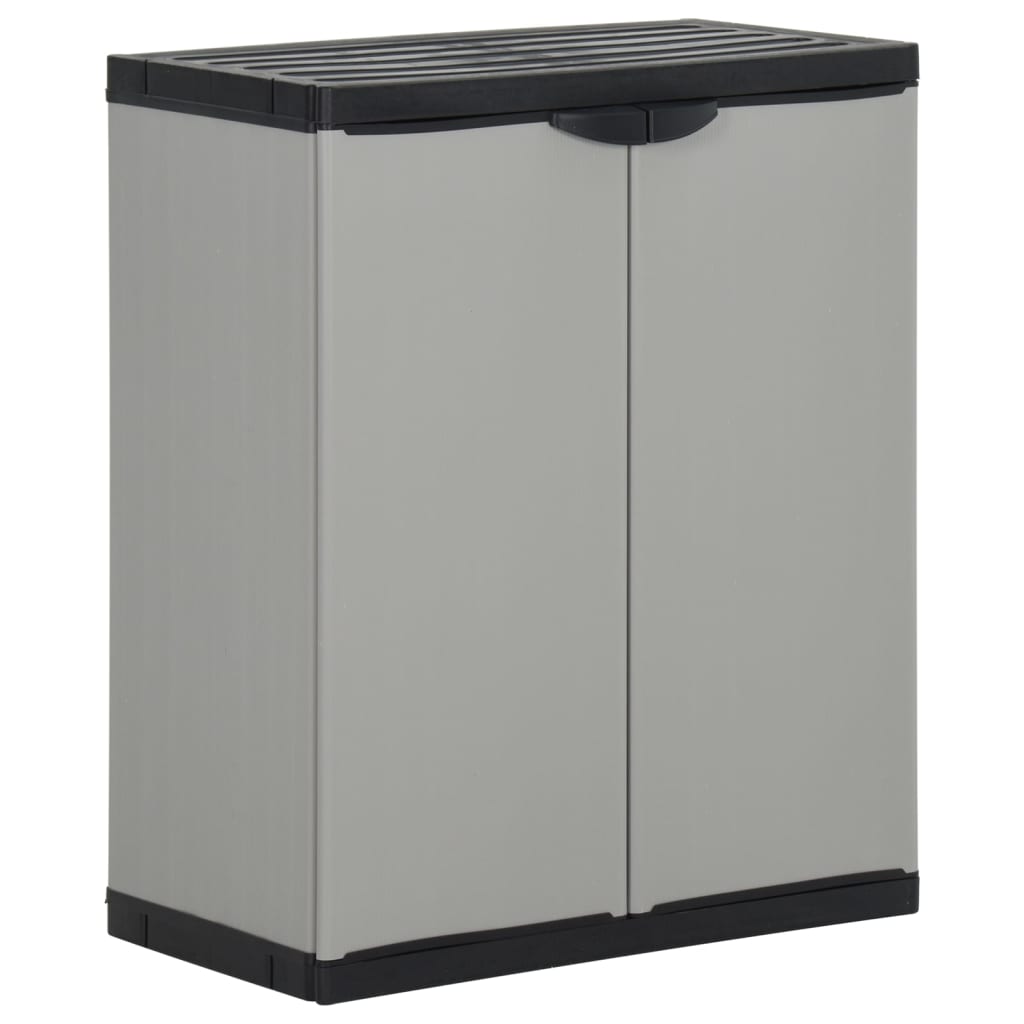 Mülltonnenbox Grau Und Schwarz 68X40X85 Cm Pp - Fuer Daheim