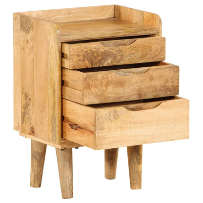 Nachttisch Mangoholz Massiv 40 X 30 X 59,5 Cm - Fuer Daheim