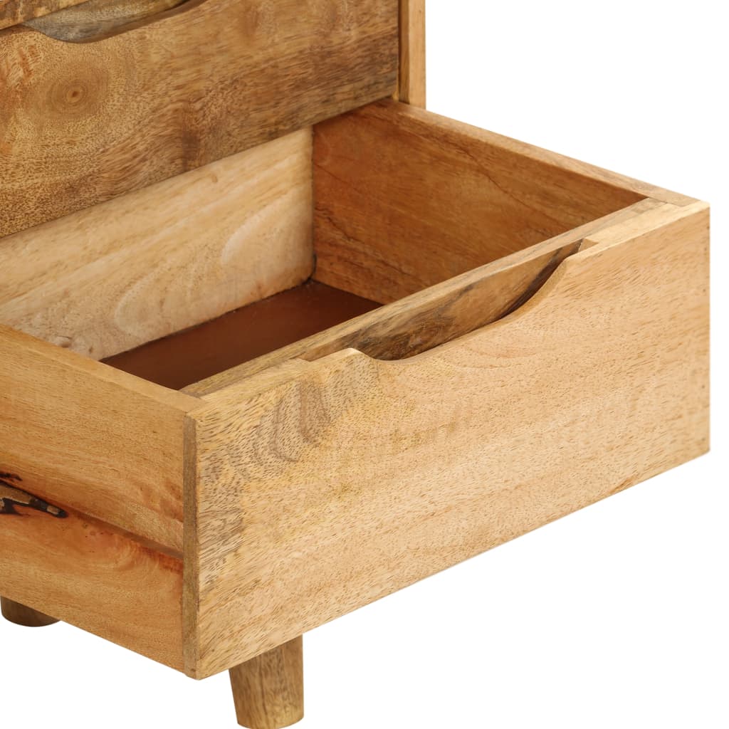 Nachttisch Mangoholz Massiv 40 X 30 X 59,5 Cm - Fuer Daheim