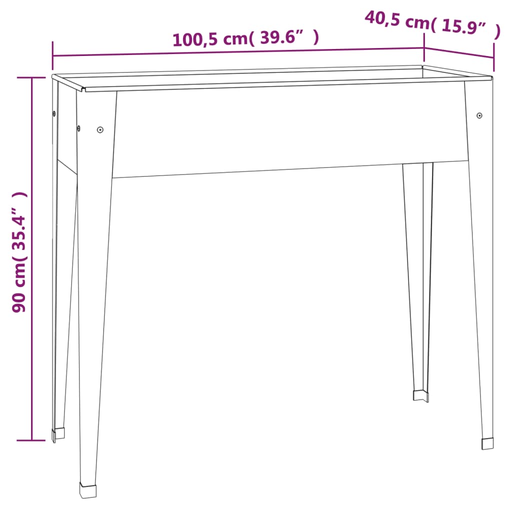 Pflanzkübel 100,5X40,5X90 Cm Verzinkter Stahl - Fuer Daheim