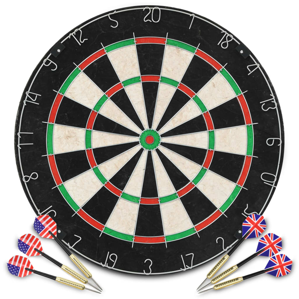 Professionelles Dartboard Sisal Mit 6 Darts - Fuer Daheim