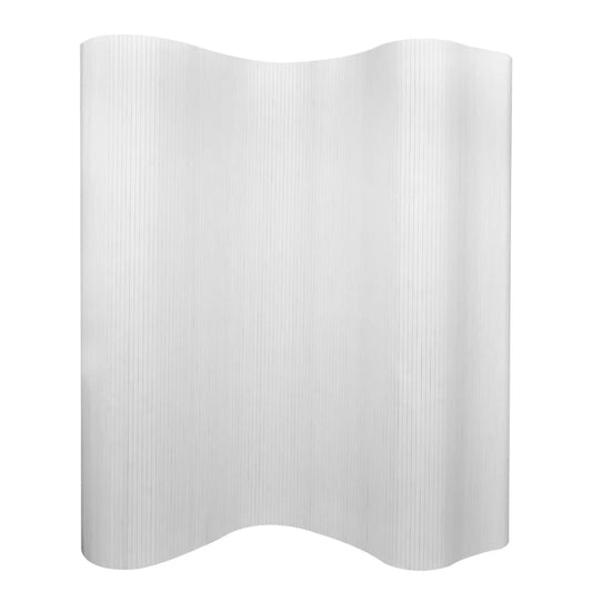 Raumteiler Bambus Weiß 250×165 Cm - Fuer Daheim