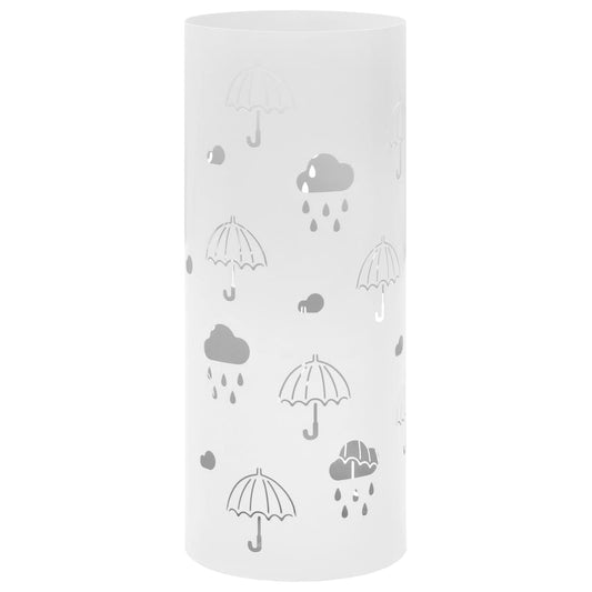 Regenschirmständer Regenschirm-Motiv Stahl Weiß Muster 8 - Fuer Daheim
