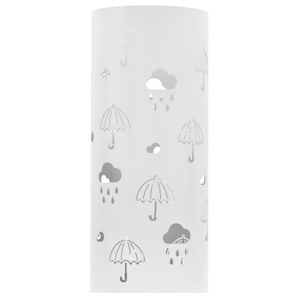 Regenschirmständer Regenschirm-Motiv Stahl Weiß Muster 8 - Fuer Daheim