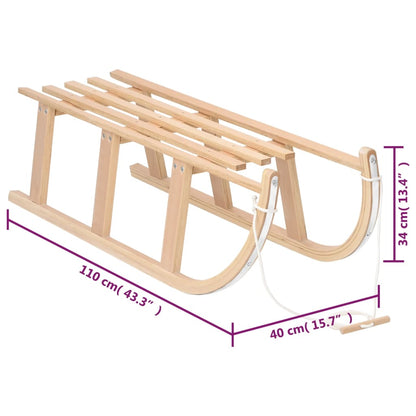 Schlitten 110X40X34 Cm Sperrholz 110 x 40 x 34 cm - Fuer Daheim