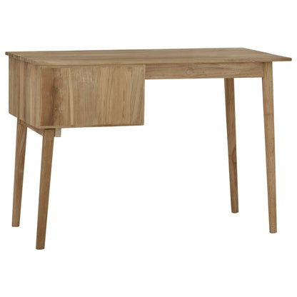 Schreibtisch Mit 2 Schubladen 110X52X75 Cm Massivholz Teak - Fuer Daheim