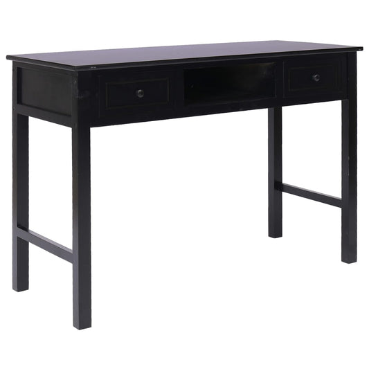 Schreibtisch Schwarz 110×45×76 Cm Holz - Fuer Daheim