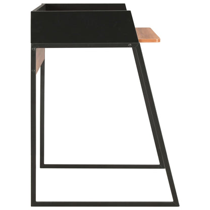 Schreibtisch Schwarz Und Braun 90X60X88 Cm - Fuer Daheim