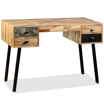 Schreibtisch Wiederverwertetes Teak Massivholz 110 × 50 × 76 Cm - Fuer Daheim