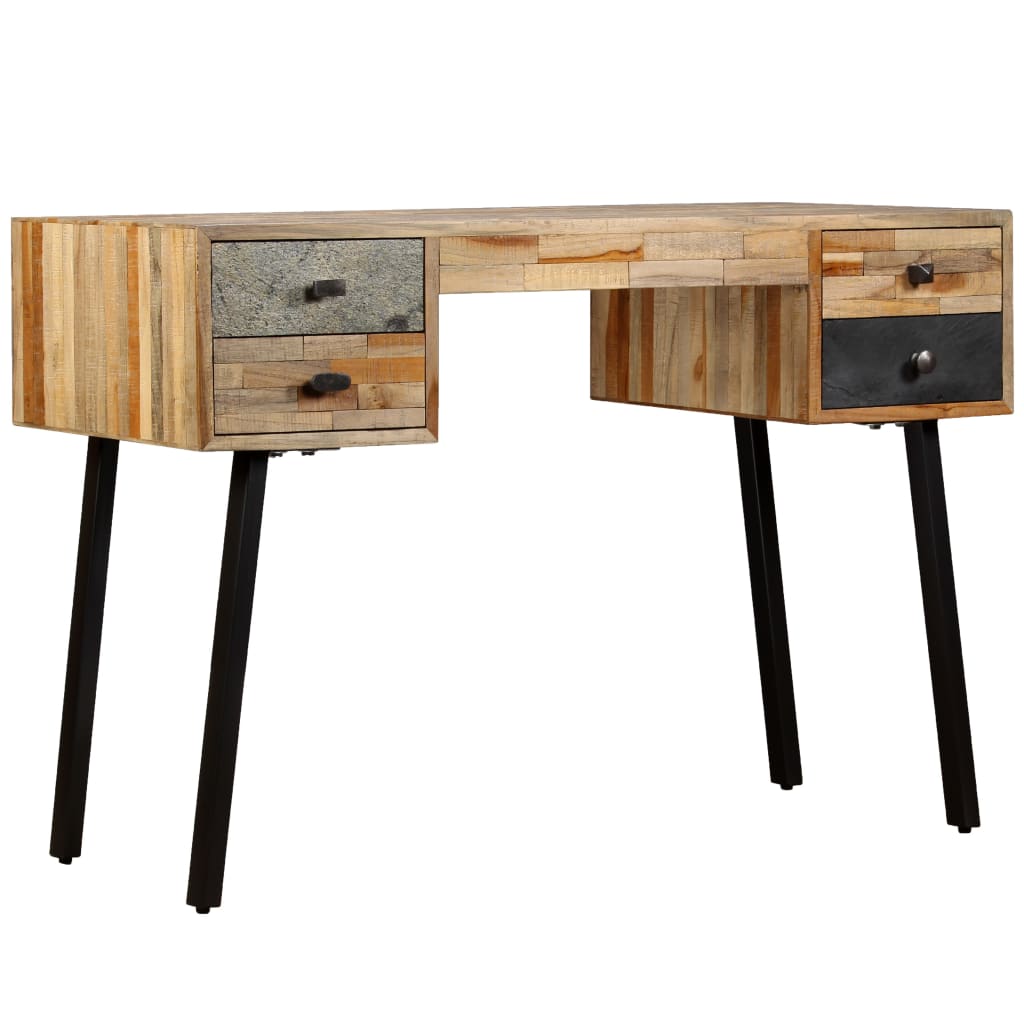 Schreibtisch Wiederverwertetes Teak Massivholz 110 × 50 × 76 Cm - Fuer Daheim