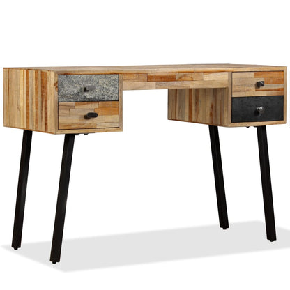 Schreibtisch Wiederverwertetes Teak Massivholz 110 × 50 × 76 Cm - Fuer Daheim