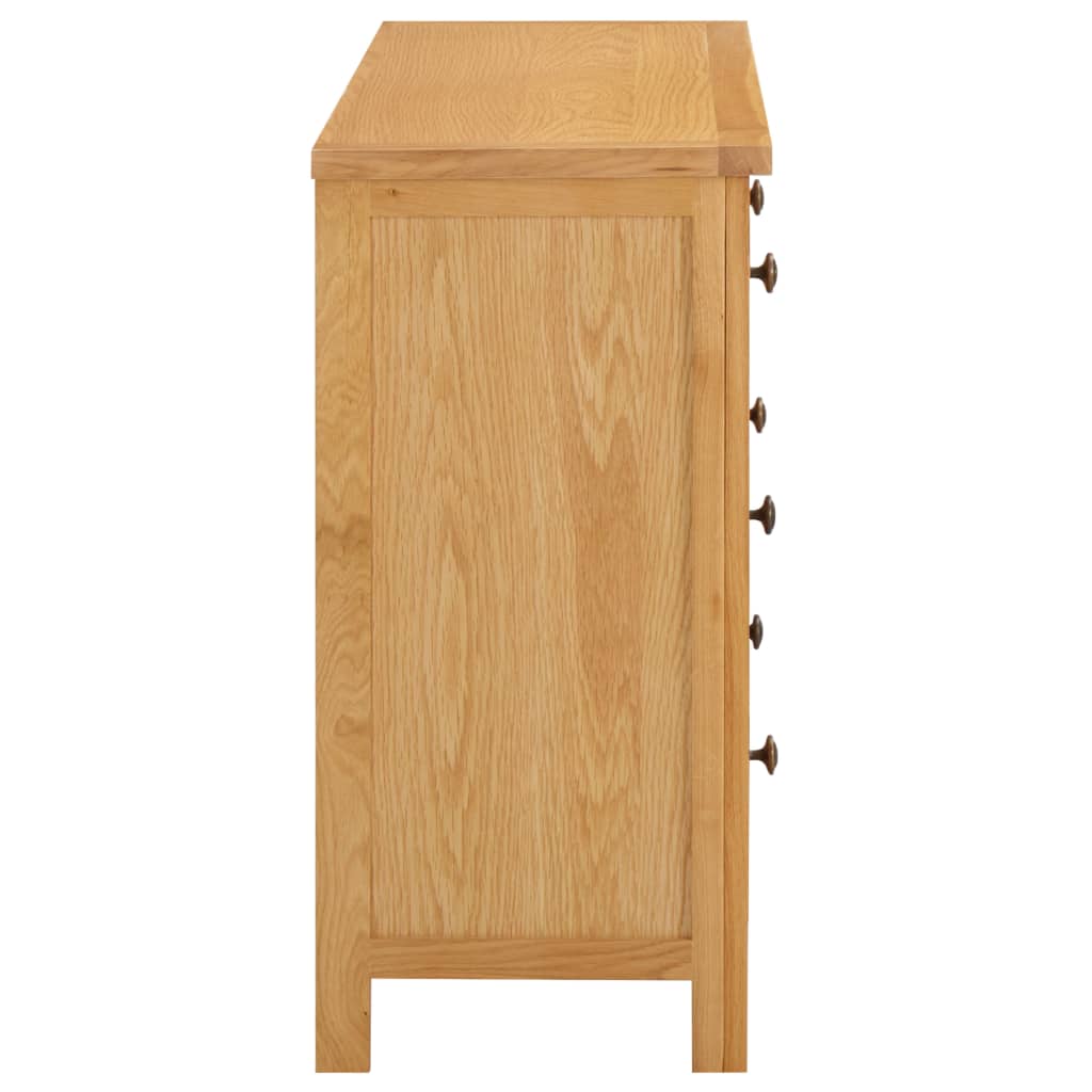 Schubladenschrank 05 X 33,5 X 73 Cm Massivholz Eiche - Fuer Daheim