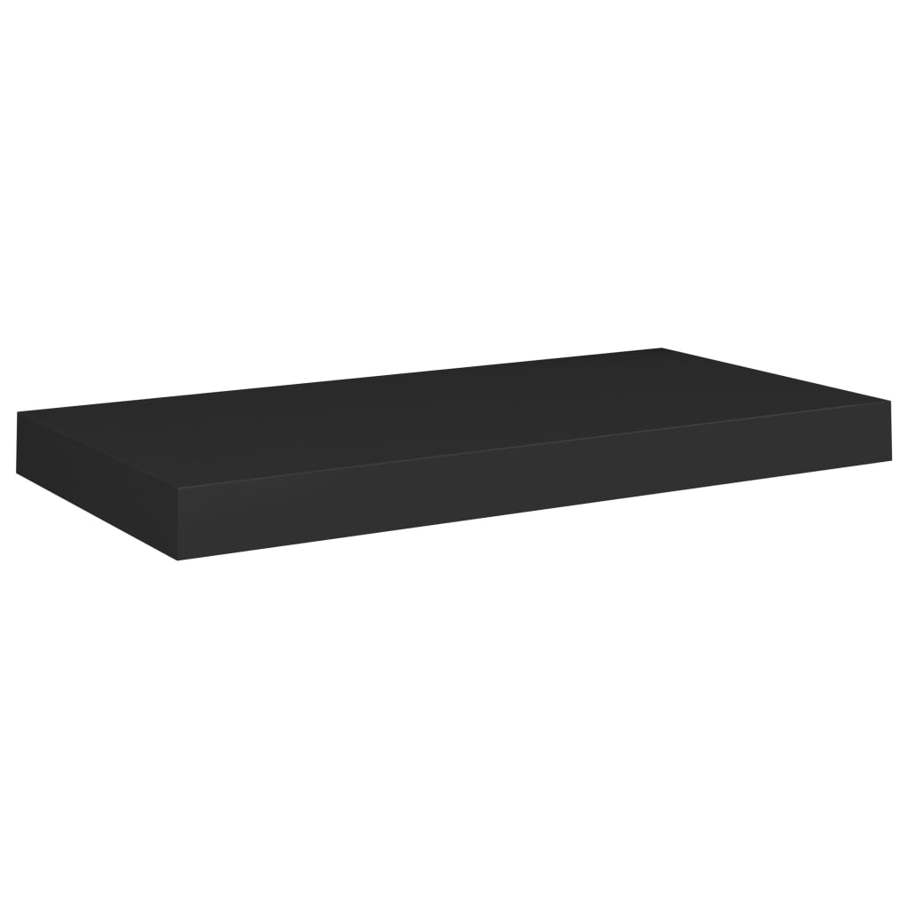 Schwebende Wandregale 2 Stk. Schwarz 50X23X3,8Cm Mdf 50 x 23 x 3.8 cm - Fuer Daheim