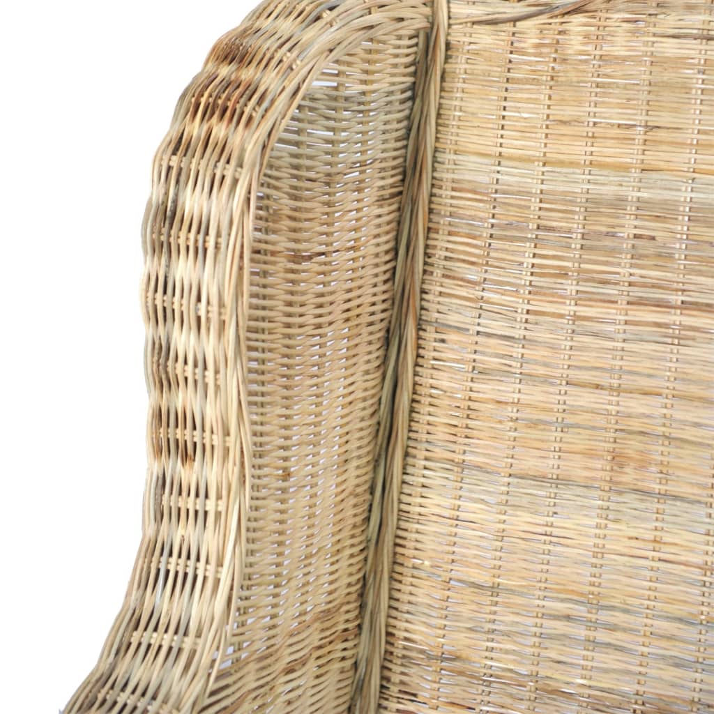 Sessel Mit Kissen Natur-Rattan Und Leinen Braun 1-Sitzer - Fuer Daheim